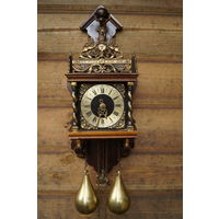 Голландские Настенные Часы 1950-е гг. в стиле XVII века "ZAANSE CLOCK" M#2