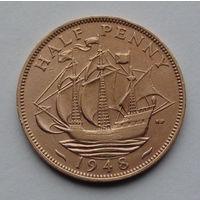 Великобритания пол пенни. 1948