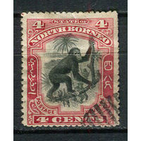 Северное Борнео (Британский протекторат) - 1899/1900 - Орангутан4С - [Mi.94] - 1 марка. Гашеная.  (Лот 55Eu)-T5P6