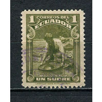 Эквадор - 1937 - Добыча золота 1S - [Mi.383] - 1 марка. Гашеная.  (LOT FA48)-T10P50