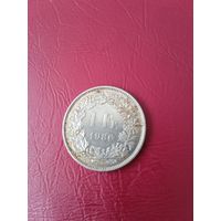 Швейцария 1 франк 1986 года . В .