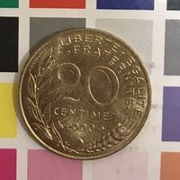 Франция 20 сантимов 2000 B