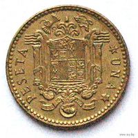 Испания, 1 песета (peseta) 1975 (в звездочке 79)