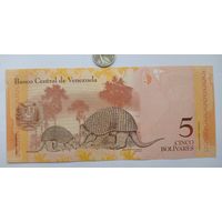 Werty71 Венесуэла 5 боливаров 2014 UNC банкнота