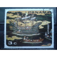 Панама, 1968. Японский корабль, живопись