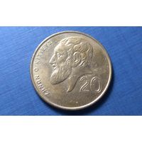 20 центов 1991. Кипр.
