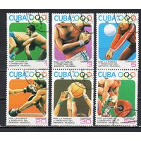 Виды спорта Куба 1984 год серия из 6 марок