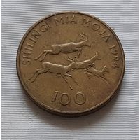 100 шиллингов 1994 г. Танзания