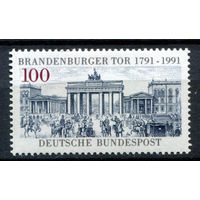 Германия - 1991г. - 200 лет Бранденбургским воротам - полная серия, MNH [Mi 1492] - 1 марка