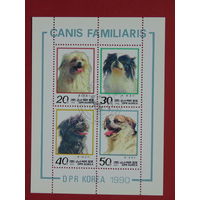 Корея 1990 г. Собаки.