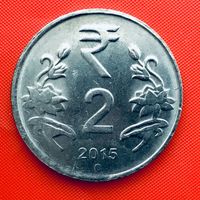 15-08 Индия, 2 рупии 2015 г. (Ноида)