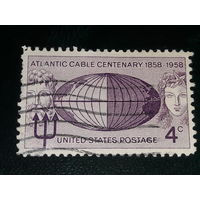 США 1958 Нептун. 100 лет Трансатлантическому кабелю