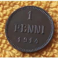 1 penni 1914 года.