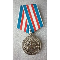 Медаль юбилейная. Тихоокеанский флот ВМФ России 290 лет. 1731-2021. ТОФ. Нейзильбер.