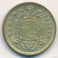 Испания, 1 песета (peseta) 1975 (в звездочке 78)