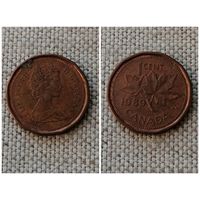 Канада 1 цент 1989