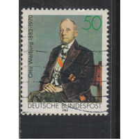 Германия ФРГ 1983 100 летие Отто Варбурга Нобелевский лауреат #1184