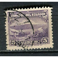 Эквадор - 1934/1946 - Гора Чимборасо 5С - [Mi.314] - 1 марка. Гашеная.  (LOT EZ40)-T10P23