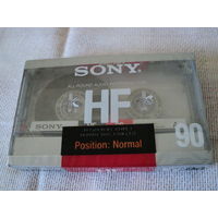 Аудиокассета  Sony HF 90 Japan ,лот 1