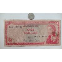 Werty71 Восточные Карибы 1 доллар 1965 Карибские острова банкнота