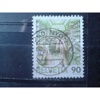 Швейцария 1986 Стандарт, почта, концевая 90с Михель-1,2 евро гаш