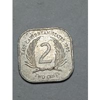 Карибы 2  цента 1995 года .