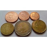 Набор евро монет Франция 2013 г. (1, 2, 5, 10, 20 евроцентов, 2 евро)