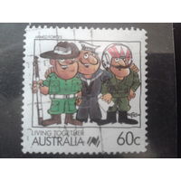 Австралия 1988 Армия, авиация, флот, комикс 60 центов