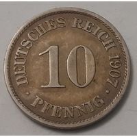 Германия 10 пфеннигов, 1907 (4-11-44)