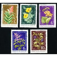 Лекарственные растения СССР 1972 год серия из 5 марок