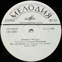 Аракс, Все, Как Прежде, МИНЬОН 1982