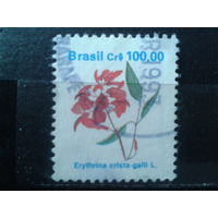 Бразилия 1990 Стандарт, цветы 100,00