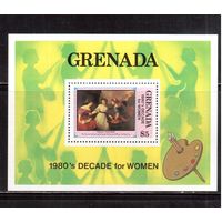 Гренада-1981,(Мих.Бл.97)  **  , Искусство,Живопись