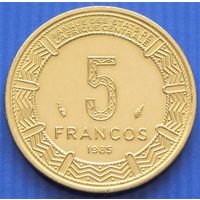 Экваториальная Гвинея. 5 франков 1985 год   KM#62  "Западная канна"