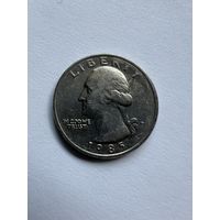 25 центов США 1985г. P