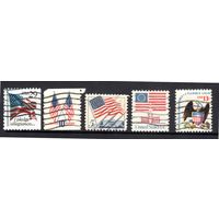 США. Ми-838,1126,1194,1196,2314. Флаг и герб США.