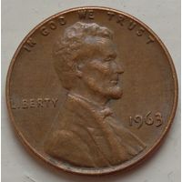 1 цент 1963 США. Возможен обмен