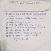 CD MP3 дискография SANTA ESMERALDA - 1 CD