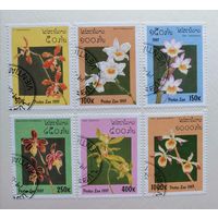 Лаос /1997/ Флора - Цветы - Орхидеи / 6 марок из серии