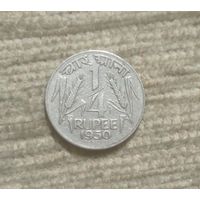 Werty71 Индия 1/4 рупии 1950