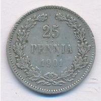 25 пенни 1901 год _состояние VF/XF