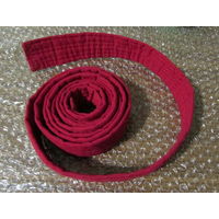 Пояс к кимоно для единоборств, бордового цвета, длина 225 см.