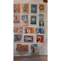 Сборки марок СССР  - разные исторические события 16 штук 60-х-70-80-х годов