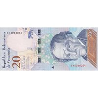 Венесуэла	20 боливар 2018 (UNC)