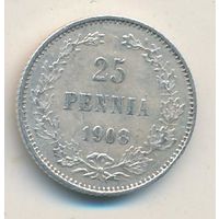 25 пенни 1908 год _состояние VF+