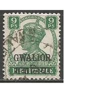 Индийские штаты(Кошин). Король Георг VI. Надпечатка на Индии. 1938г. Mi#104.