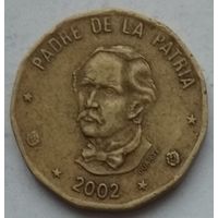 Доминикана 1 песо 2002 г.