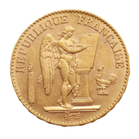20 франков Франция 1896г. Ангел