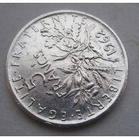 Франция 5 франков 1962 серебро  .36-31