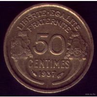 50 сантимов 1937 год Франция